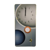 Abstract Wooden Wall Clock with Golden Edges - WC15