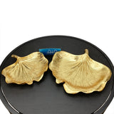 Set of 2  Jinko Leave Tray for Table Décor - GD314
